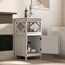 Bathroom Floor Cabinet Side Storage Organizer with Open Shelf and Single Door